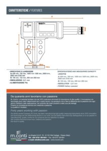 M. CONTI - Paquímetros 100 a 3000mm | uWin - Distribuidor Oficial em Portugal