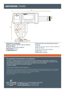 M. CONTI - Paquímetros 100 a 3000mm | uWin - Distribuidor Oficial em Portugal